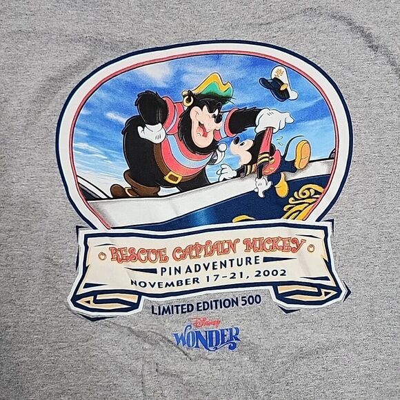 Vintage Disney Wonder 2002 Rescue Captain Mickey Pin Adventure Limited To 500 XL - Picture 2 of 11